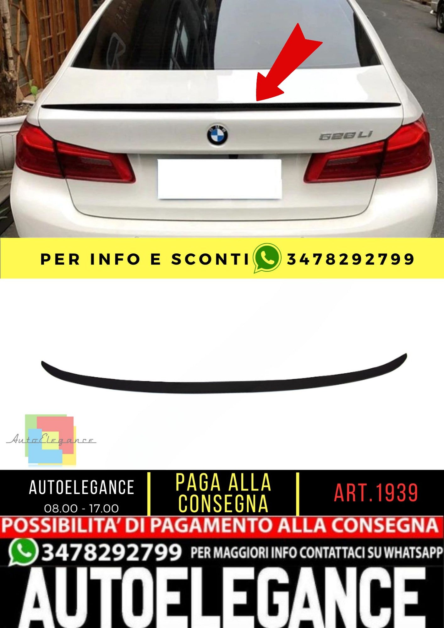 🔥SPOILER adatto per BMW 5 G30 G38 2017🔥