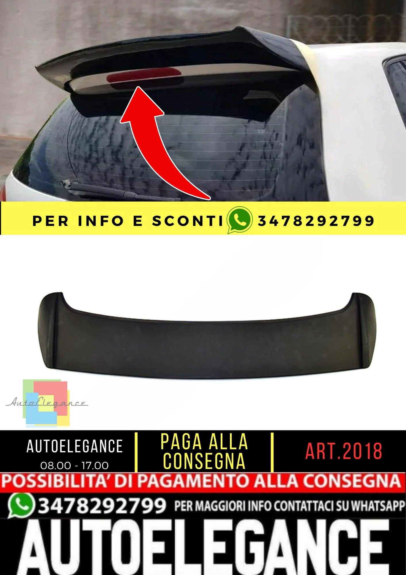 🔥SPOILER adatto per VW Golf 5 GTI 2003-2008🔥