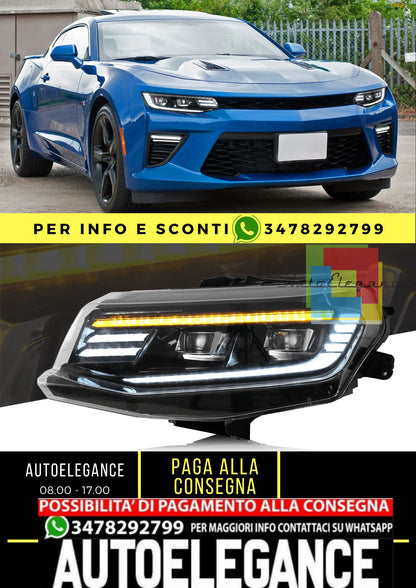 Fari per proiettori per Chevrolet / Chevy Camaro LT SS RS ZL LS 2016-2018