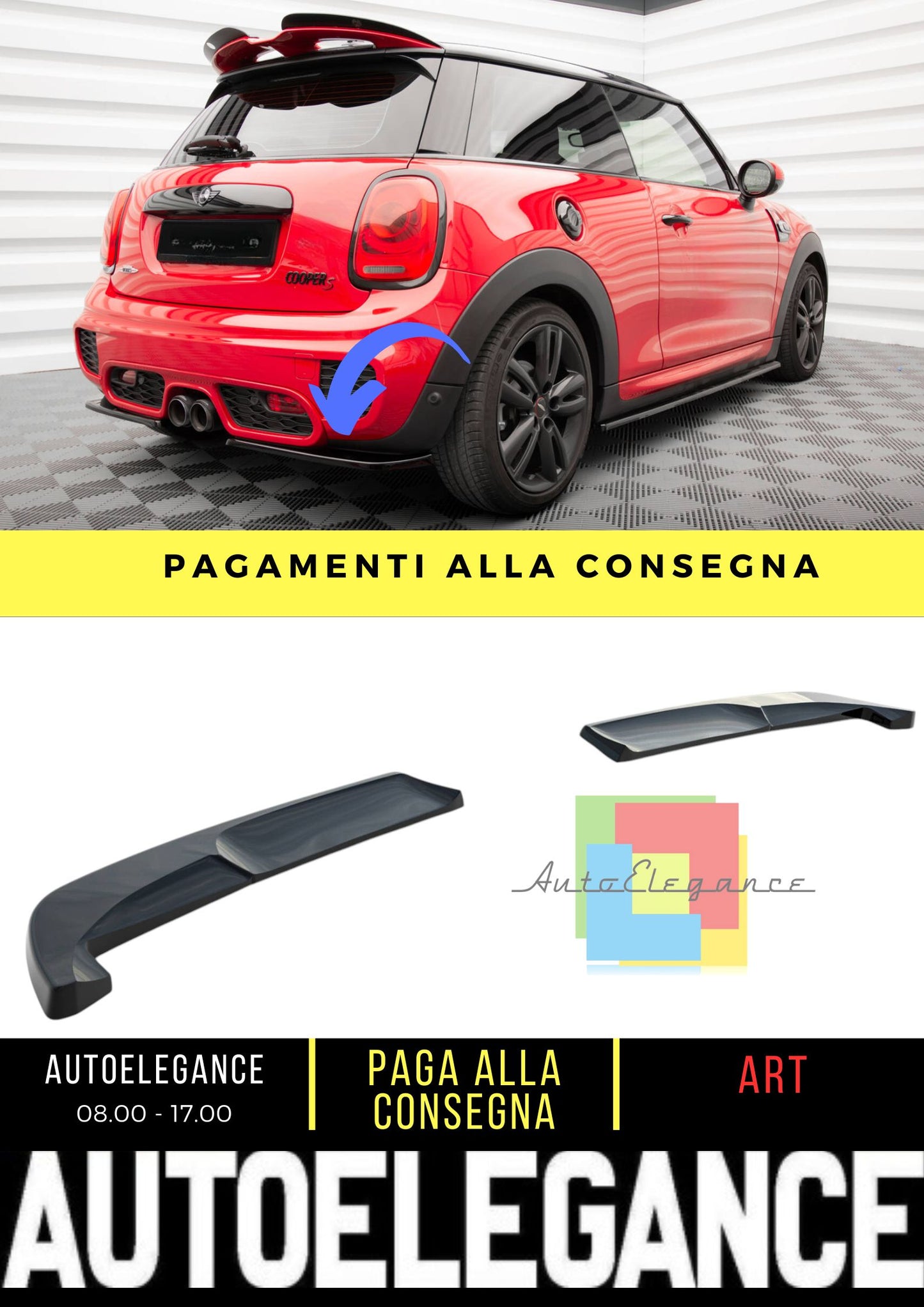 Spaccalegna Posteriore Mini Cooper S John Copper Works F56
