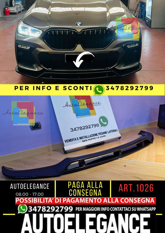 1026   SPLITTER X6 G06 2020-2023 MSPORT NERO LUCIDO
