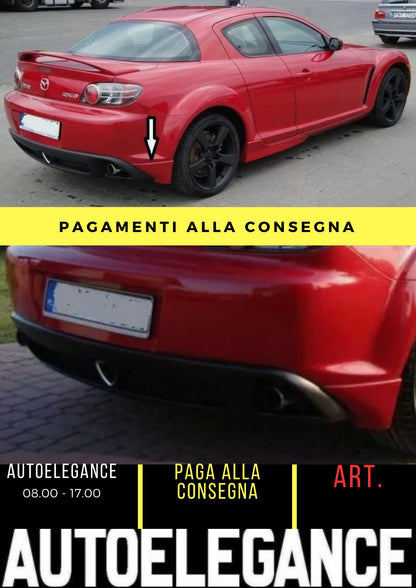 MAZDA RX8 BODY KIT SIDE SKIRTS + REAR SKIRTS + TRUNK SPOILER +++ NEW +++-