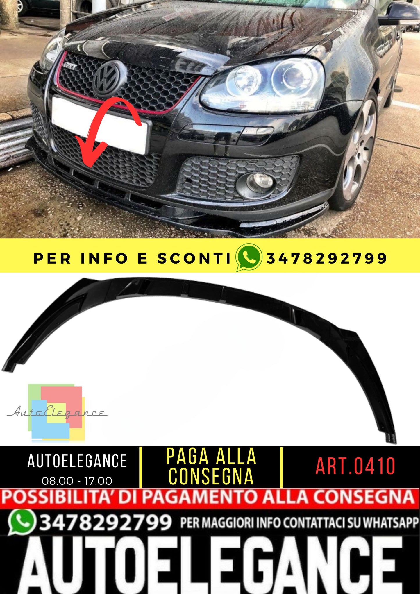 💎 SPOILER adatto per VW Golf 5 GTI 2004-2008