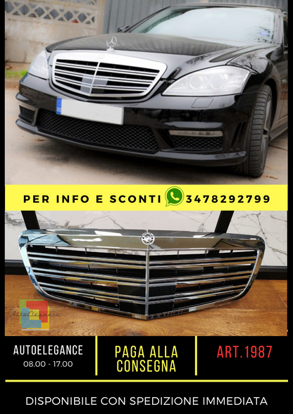 ✨GRILLE SUITABLE FOR MERECEDES S CLASS W221 2009-2013 CHROME✨