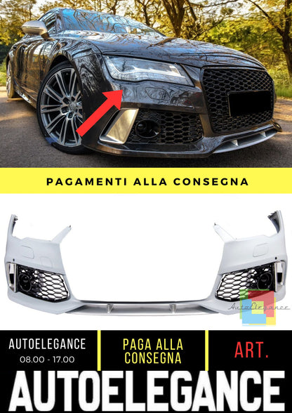 Paraurti Anteriore adatto per Audi A7 (4G) Sportback Facelift (2015-2018)
