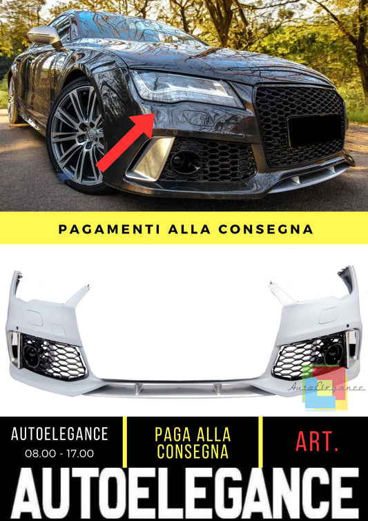 Paraurti Anteriore adatto per Audi A7 (4G) Sportback Facelift (2015-2018)