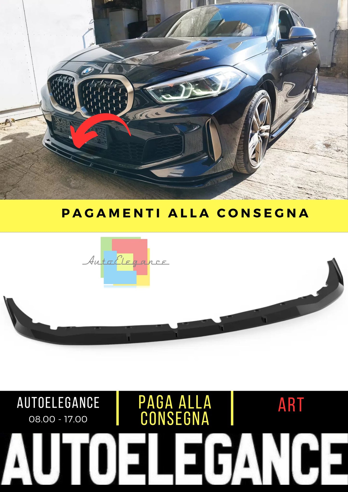 Splitter anteriore realizzato per BMW M135i F40