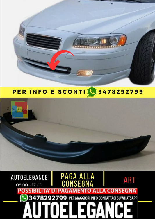 Spoiler anteriore per VOLVO V70 N 2004-2007 Facelift ABS Plastic Lip