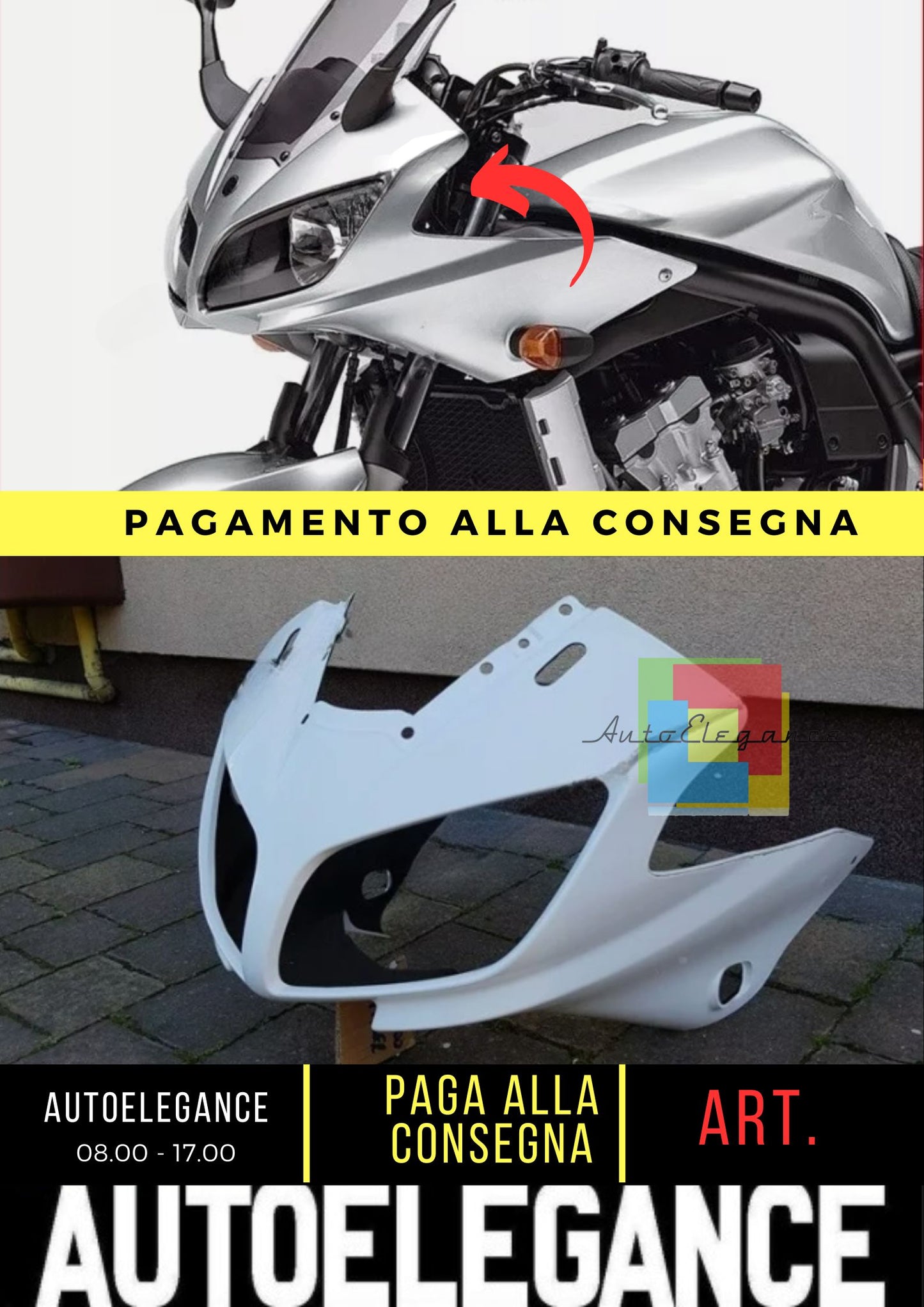 YAMAHA FZS 1000 FAZER 01 - 05 FRONT FAIRING / FRONT / CALANDER / CARÉNAGE AVANT