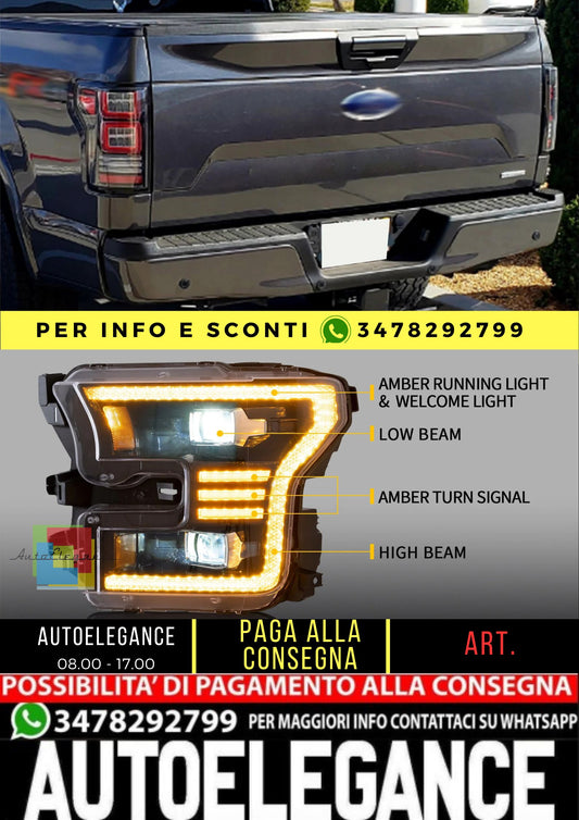 LED Headlights and Taillights for Ford F150 2015-2020 Front and Rear Light Kit 