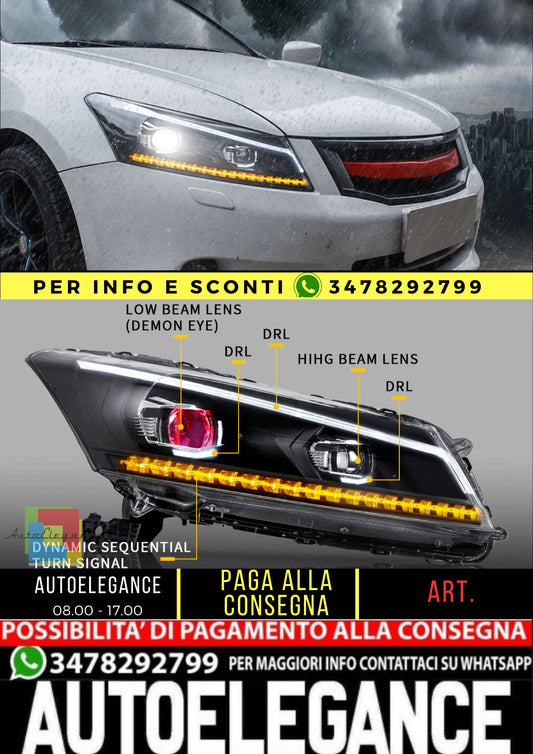 Dual Beam Headlights For Honda Accord 2008-2012