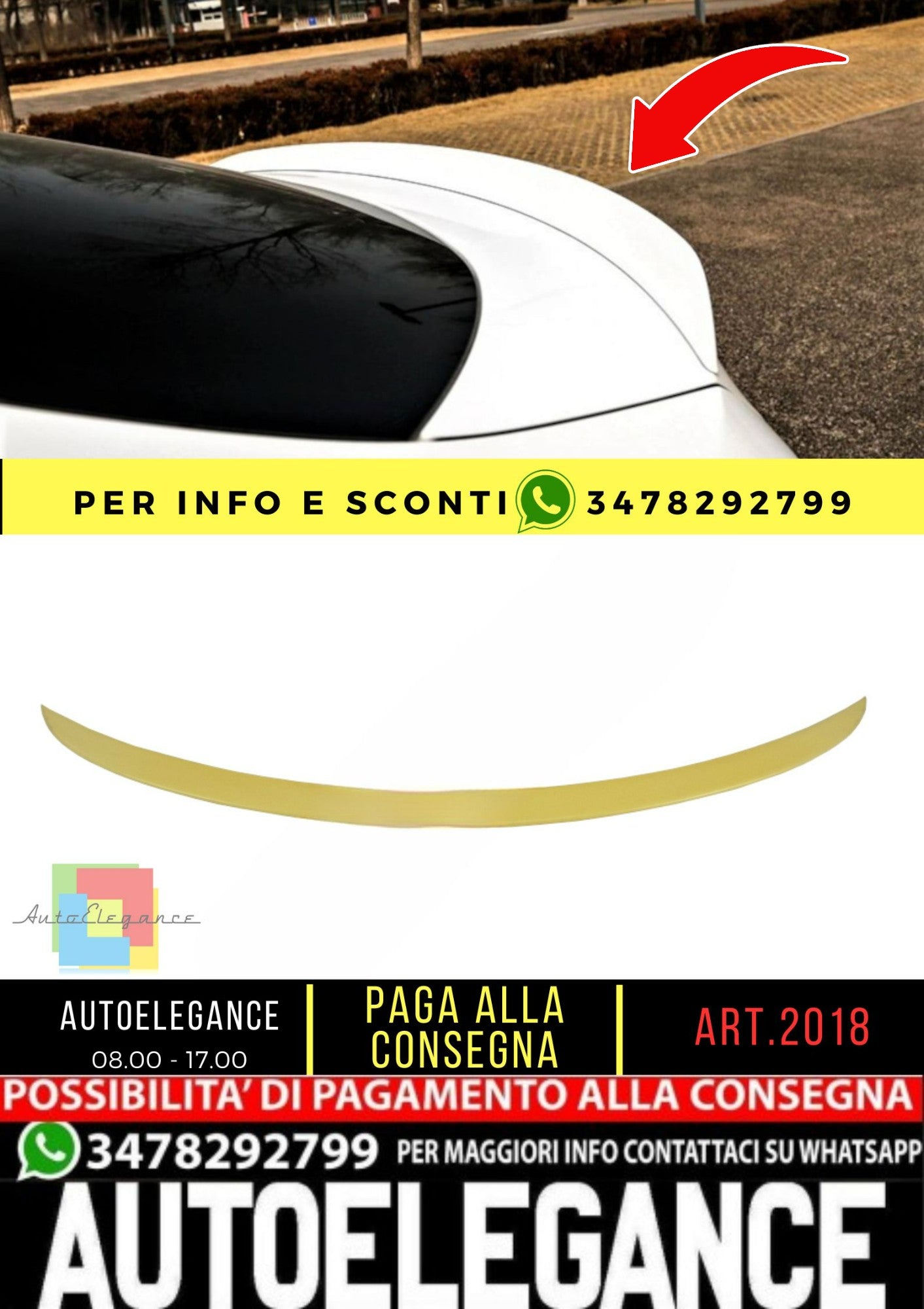 🔥SPOILER adatto per Audi A5 8T 2009-2016 sportback🔥