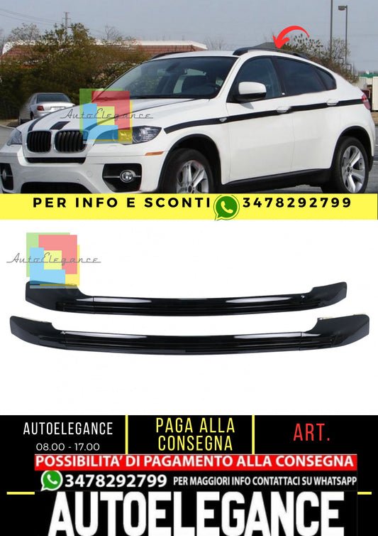 Barre sul tetto adatte per BMW X6 E71 E72 (2008-2015) Nero