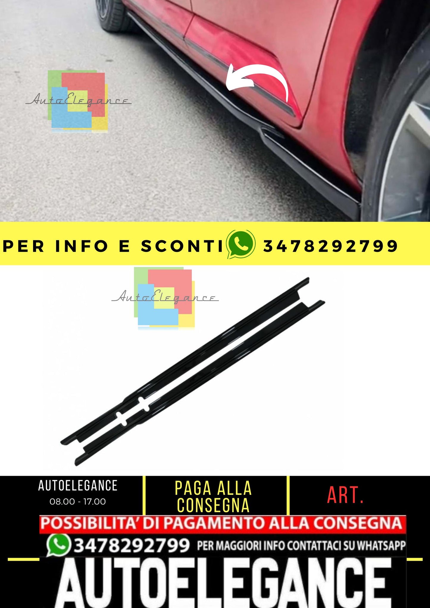 Leon Mk4 Max Minigonna Laterale Labbro Inferiore Piano Nero Vuoto Plastica 2020 in su