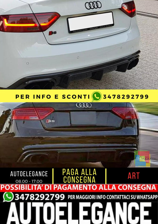 🌻DIFFUSORE ADATTO PER AUDI A5 SPORTBACK 8TA S-LINE (FACELIFT 2012-16)🌻