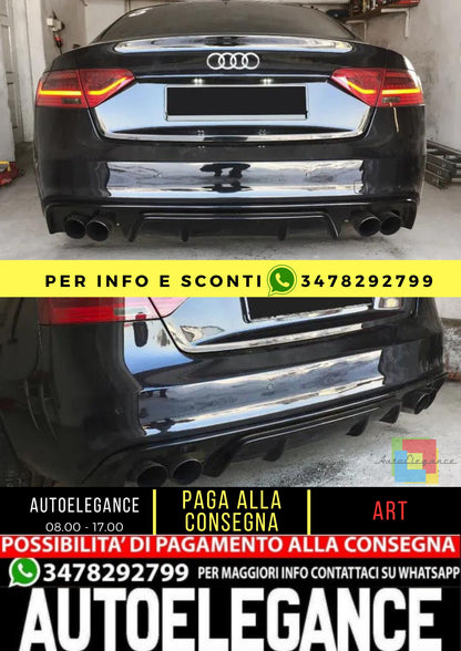 ☀️DIFFUSORE ADATTO PER AUDI A5 SPORTBACK 8TA S-LINE ☀️