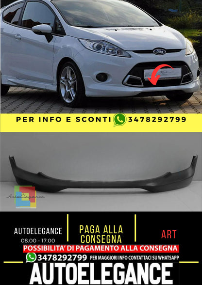 Spoiler anteriore per FORD FIESTA MK7 7 Plastica ABS "ST Line"
