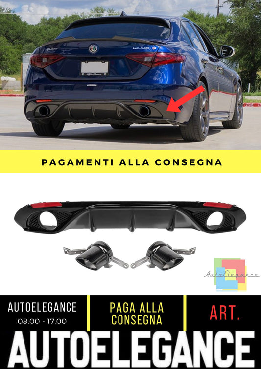 Diffuser suitable for Alfa Romeo Giulia (952) (2016-2022) 