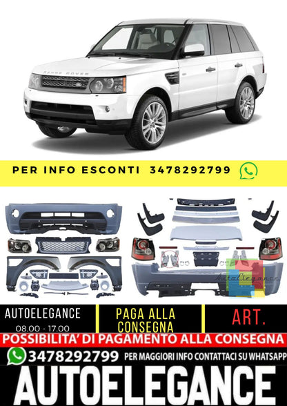 Complete conversion bodykit for Range Rover Sport L320 (05-12) to Facelift