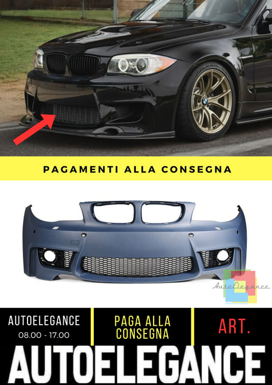 Paraurti Anteriore adatto per BMW 1 E81, E82, E87, E88 (2004-2012)
