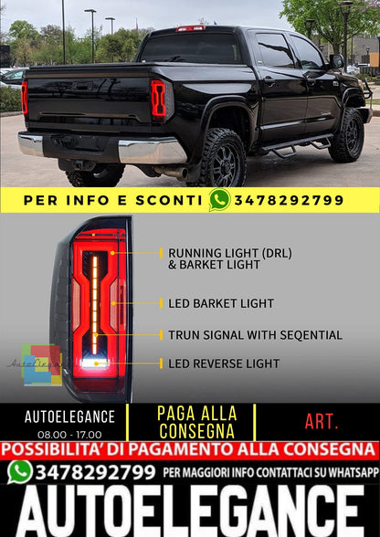 Luci posteriori a LED per TOYOTA Tundra 2014-2020 con animazione di avvio DRL