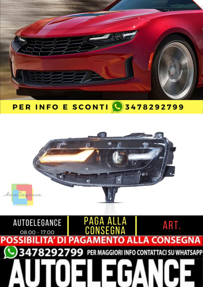 Full LED Headlights for Chevrolet Camaro 2019-up 1LS/1LT/2LT/3LT/LT1 2-Door RWD Coupe and Convertible (NOT FIT FOR 1SS 2SS and ZL1) 