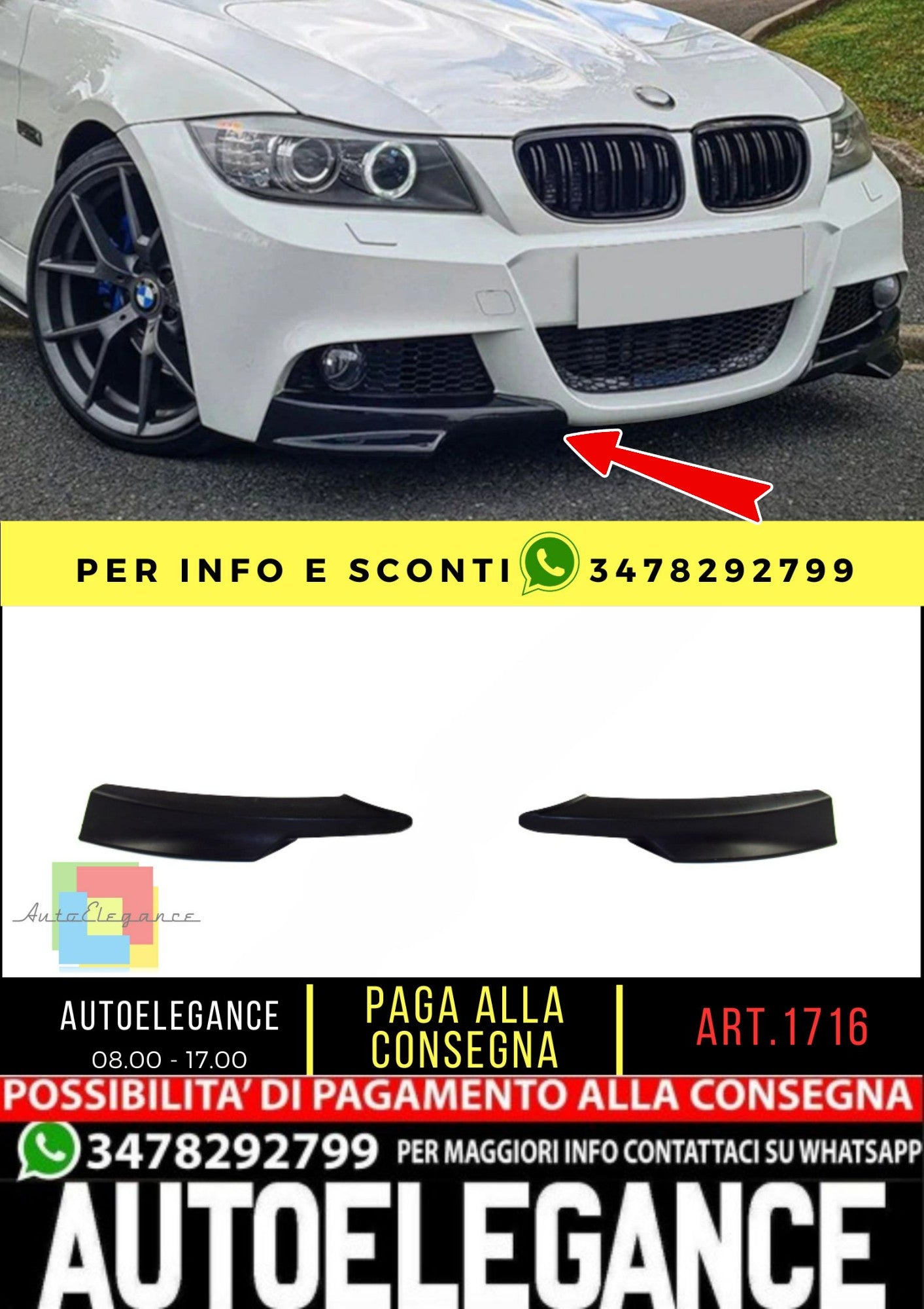 🔥SPOILER adatto per BMW 3 E90 E91 2008-2011🔥