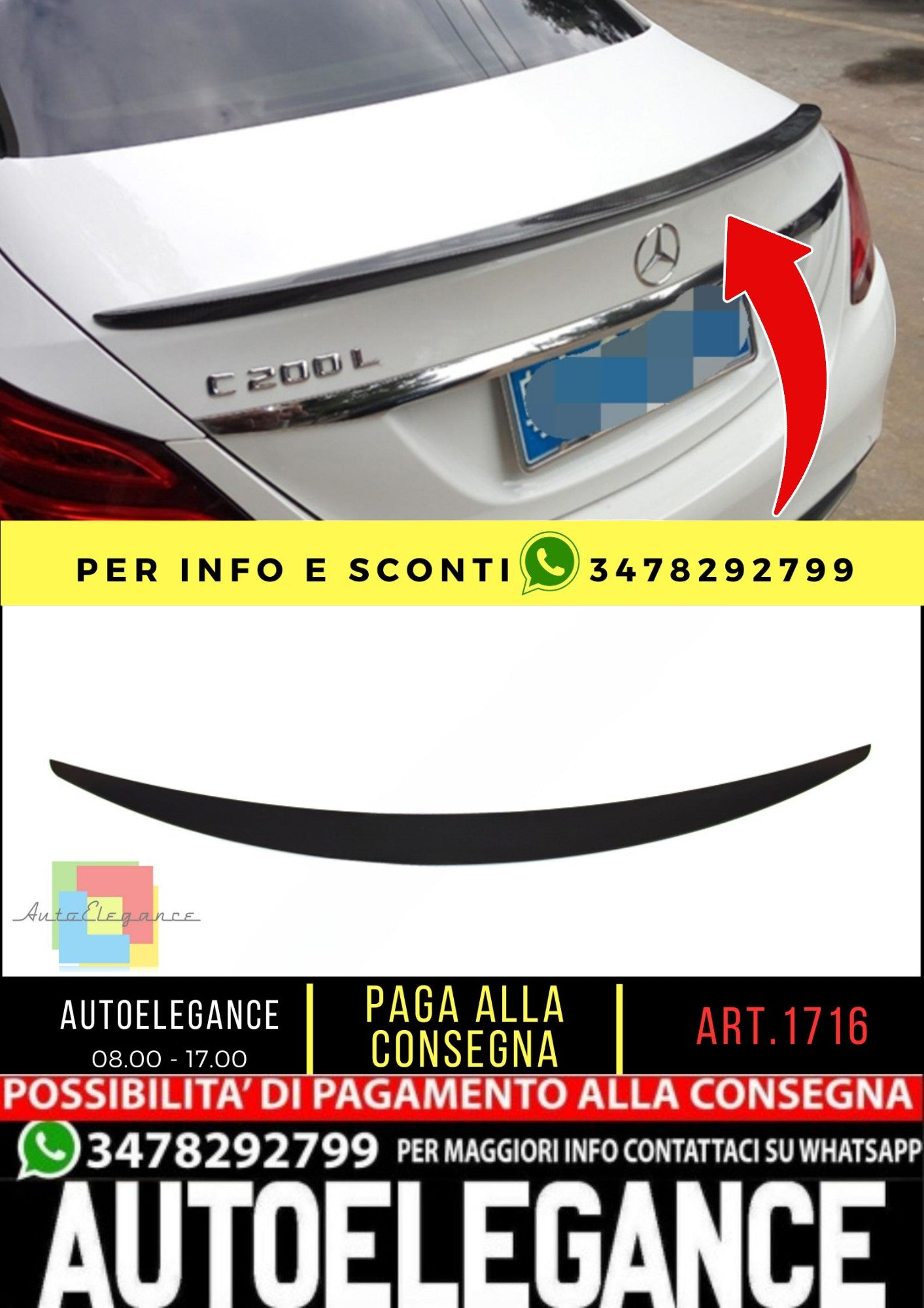 🔥SPOILER adatto per Mercedes E class W213 2016+🔥