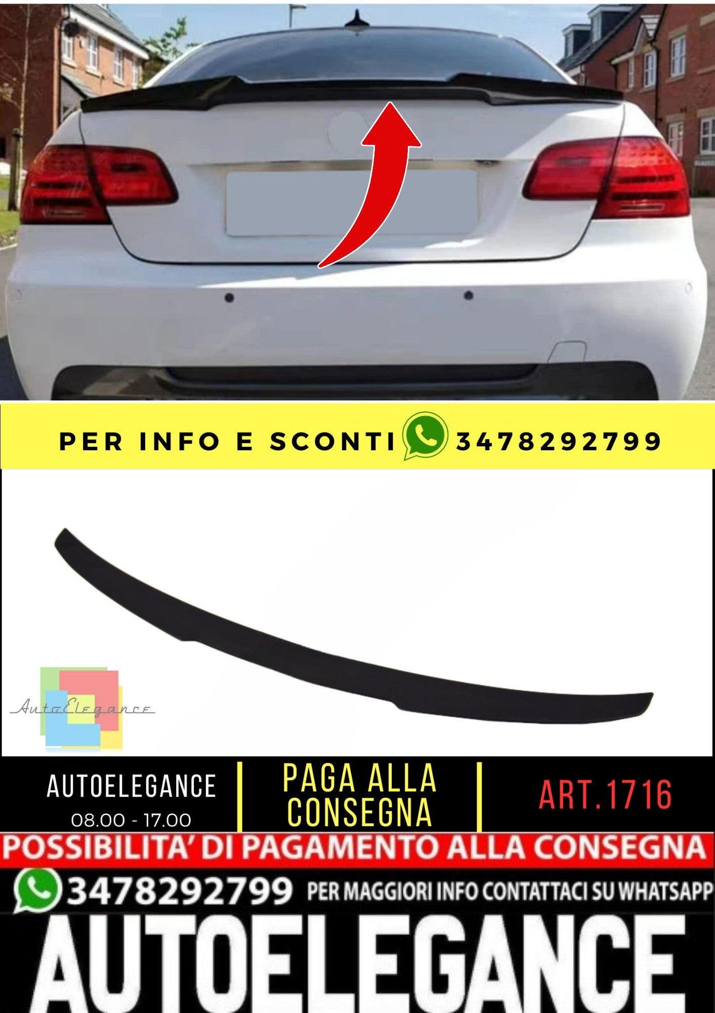 🔥SPOILER adatto per BMW 3 E92 E93 2006-2013 Coupe🔥
