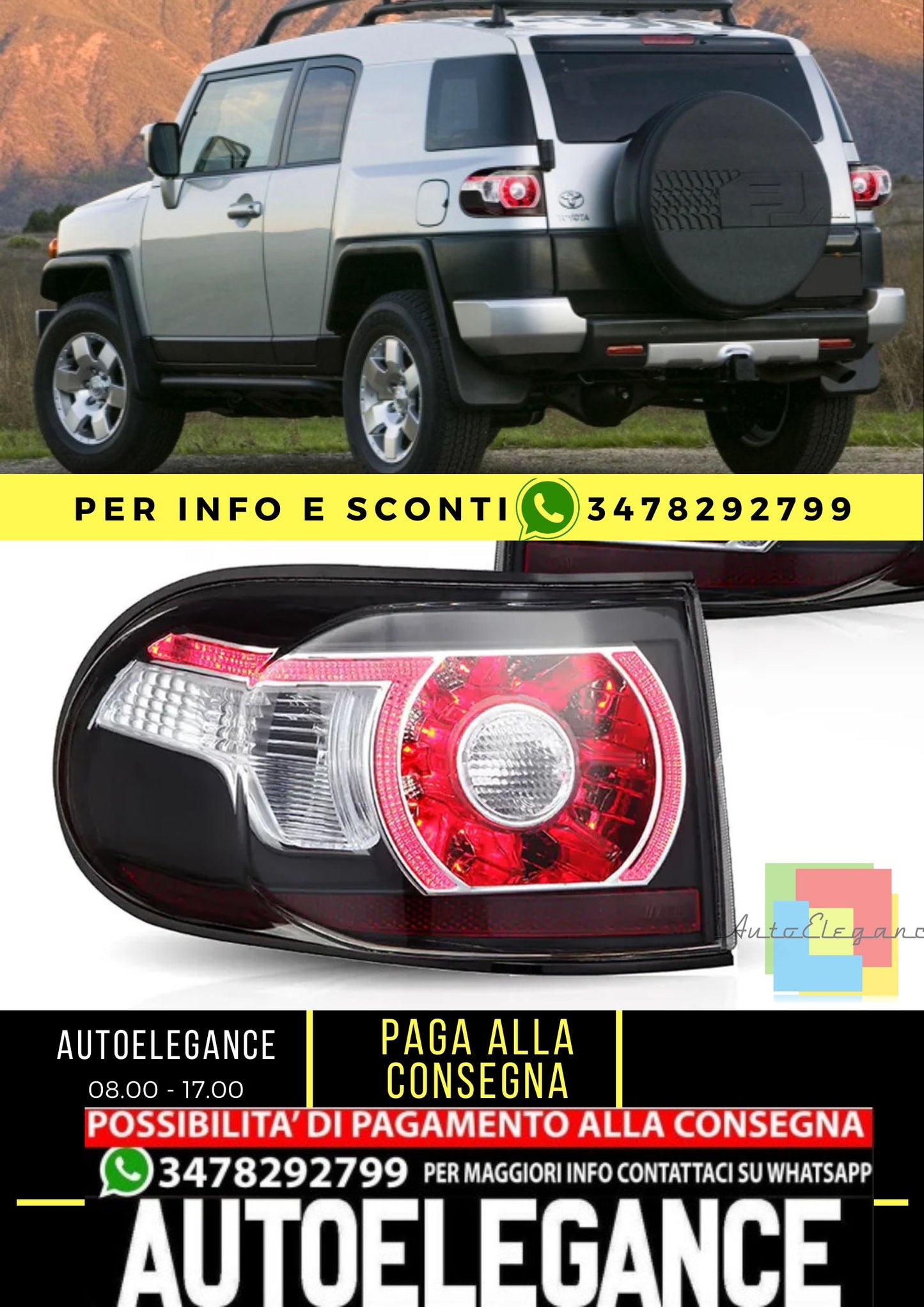Luci posteriori a LED per Toyota FJ Cruiser 2007-2017