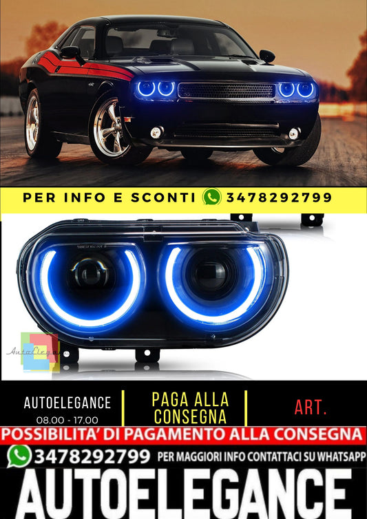 Fari a doppio raggio RGB per Dodge Challenger 2008-2014