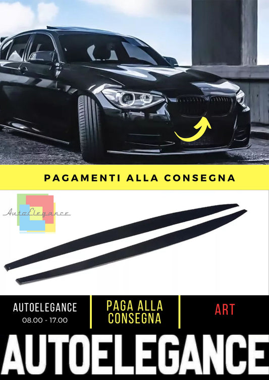Side skirt sport attachment suitable for BMW 1 Series F20 from 2015 LCI black