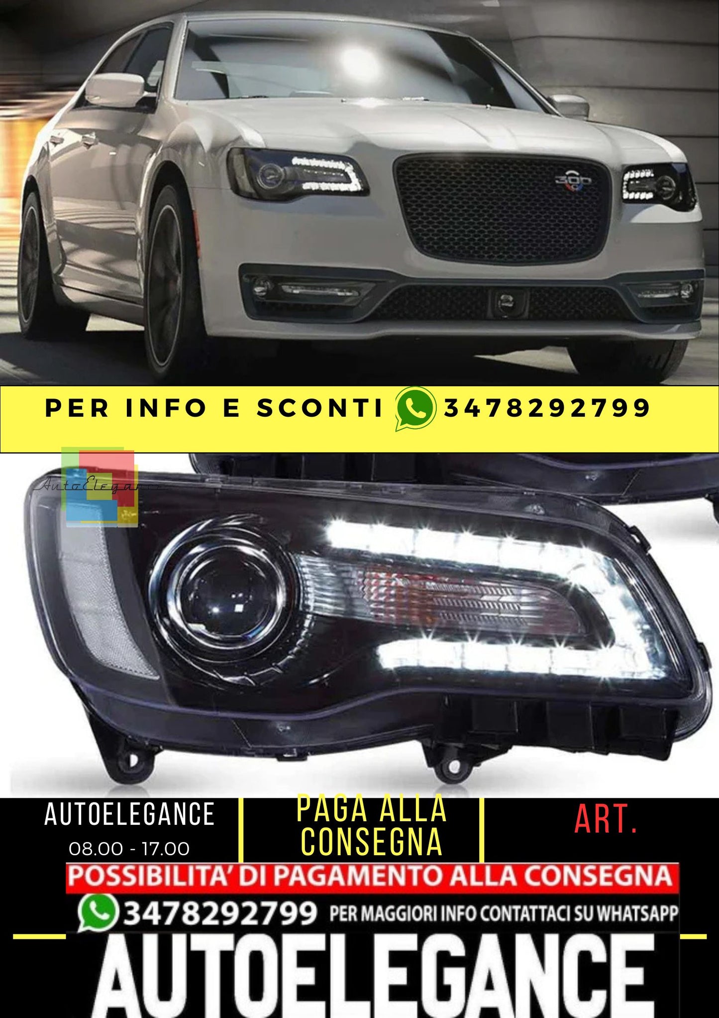 LED Headlights for Chrysler 300 2011–2023 