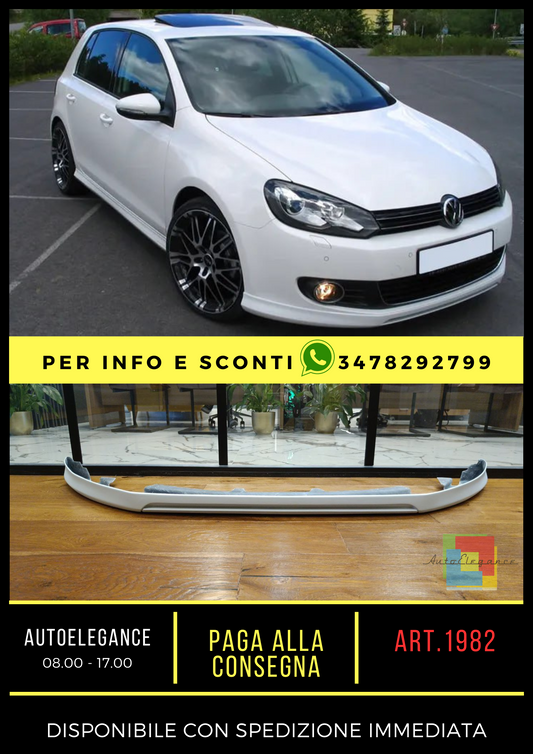 💎UNDER BUMPER SUITABLE FOR VW GOLF 6 STANDARD ABT LOOK RAW💎