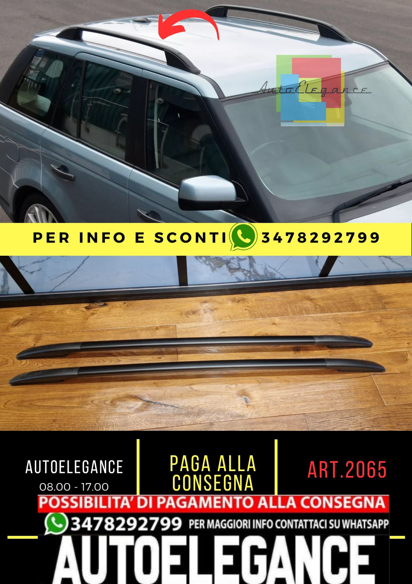 MANCORRENTI RANGE ROVER SPORT L320 2005-2012 NERO - ECONOMICO
