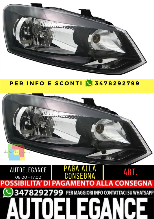 🔥Set fari adatto per VW Polo 6R 2009-2014 H4 alogeno singolo TRENDLINE🔥