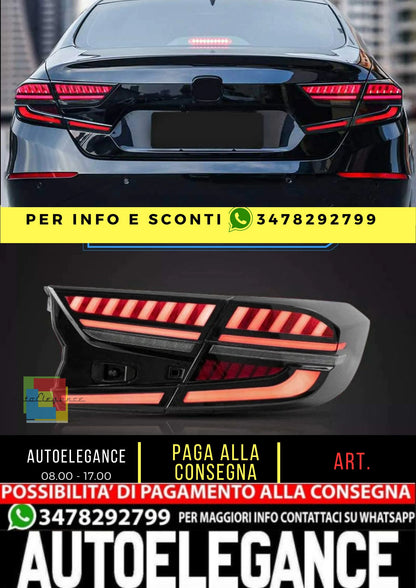Luci posteriori a LED per Honda Accord 10a generazione 2018-2022 con scansione animazione dinamica DRL respirante