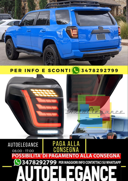 Fanali posteriori a LED completi per Toyota 4Runner 2014-2021 con animazione dinamica di avvio (magazzino USA e Canada)