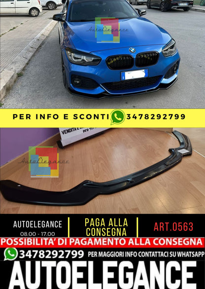 SPLITTER BMW SERIE 1 F20 F21 2015-2019 MSPORT NERO