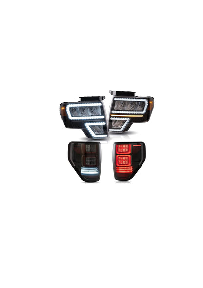 LED Headlights and Taillights Fit for Ford F150 2009-2014 
