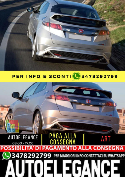 ⭐KIT SPOILER  ADATTO HONDA CIVIC TYPE R ( 2006 - 2011 )⭐