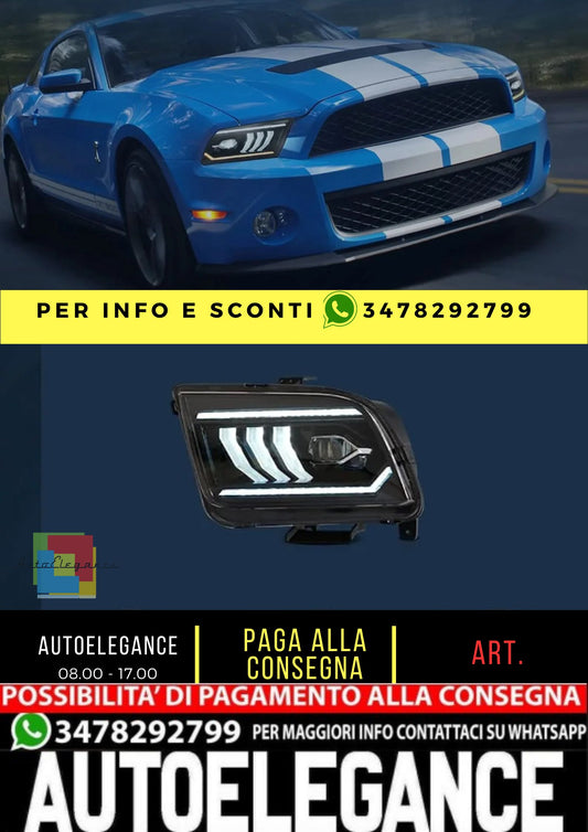 LED Headlights for Ford Mustang 2005-2009 [NOT fit Shelby GT500 / GT500KR models] 