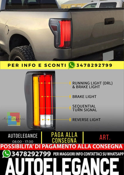 Luci posteriori fumé a LED per Toyota Tundra 2007-2013 con animazione di avvio