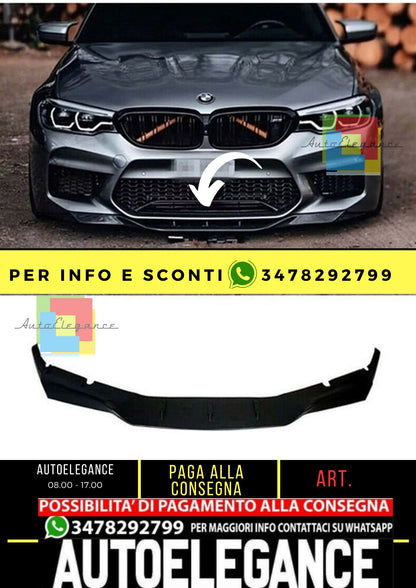 G30 F90 M5 Labbro Anteriore Piano Nero Vuoto Plastica / 2017 - 2020