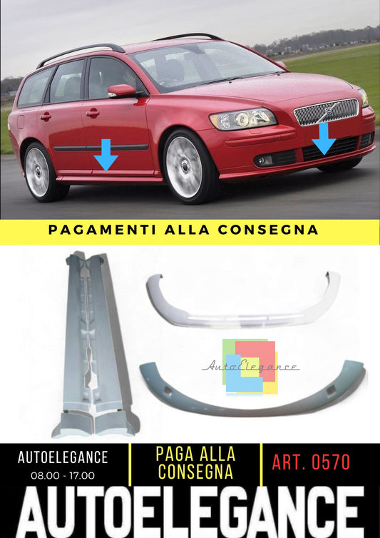 VOLVO V50 before restyling 2004 - 2007 R-DESIGN - BODY KIT - FR + RE + SS