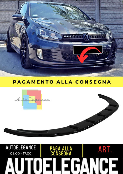 Golf 6 GTI Max V2 Labbro Anteriore Piano Nero Vuoto Plastica 08-12