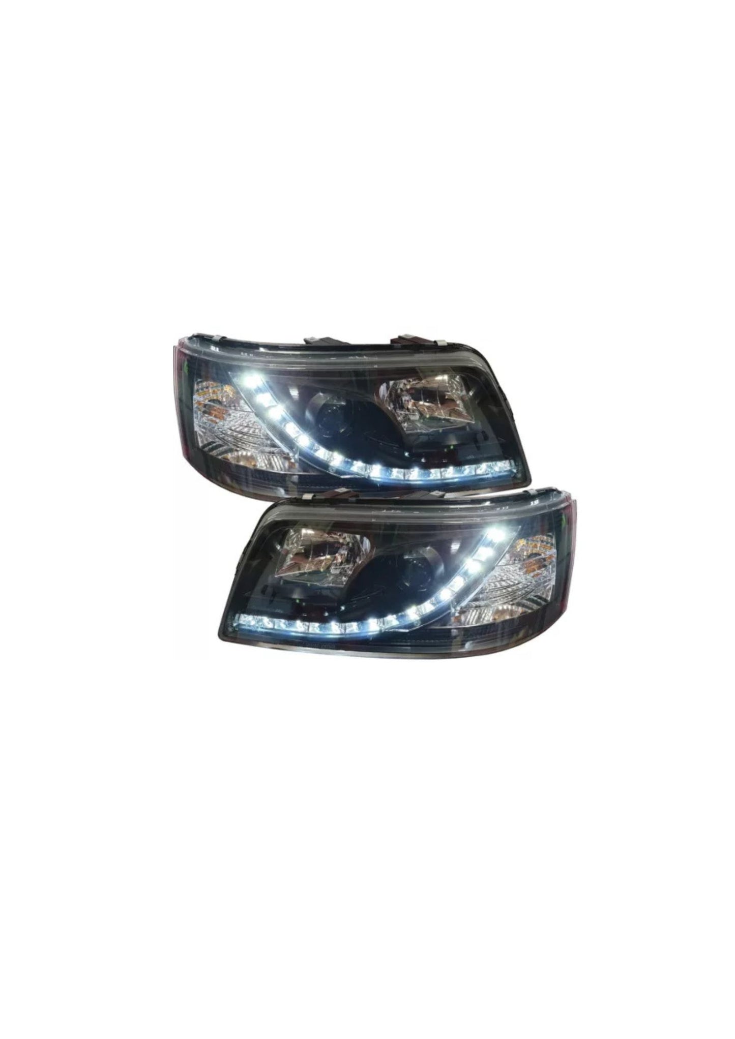 Set luci di posizione led fari neri per VW T5 BUS 03-09 Multivan Transporter