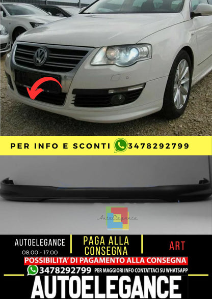 Spoiler anteriore per VW PASSAT B6 3C 2005-2010 Plastique ABS