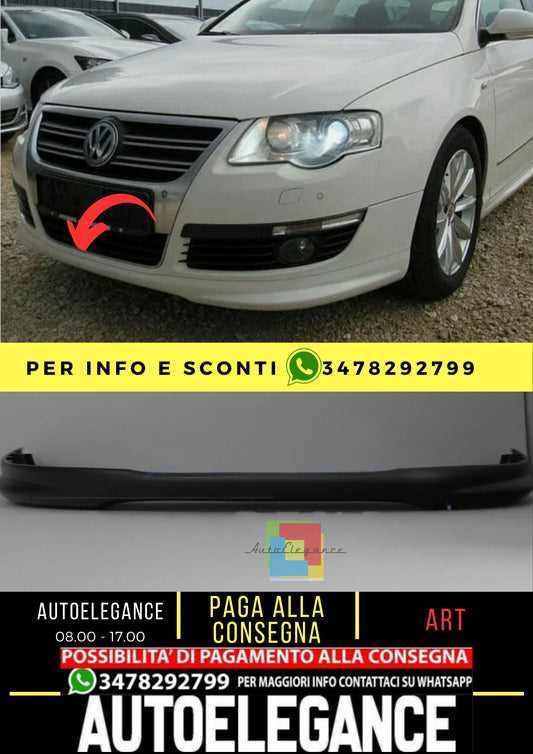 Spoiler anteriore per VW PASSAT B6 3C 2005-2010 Plastique ABS