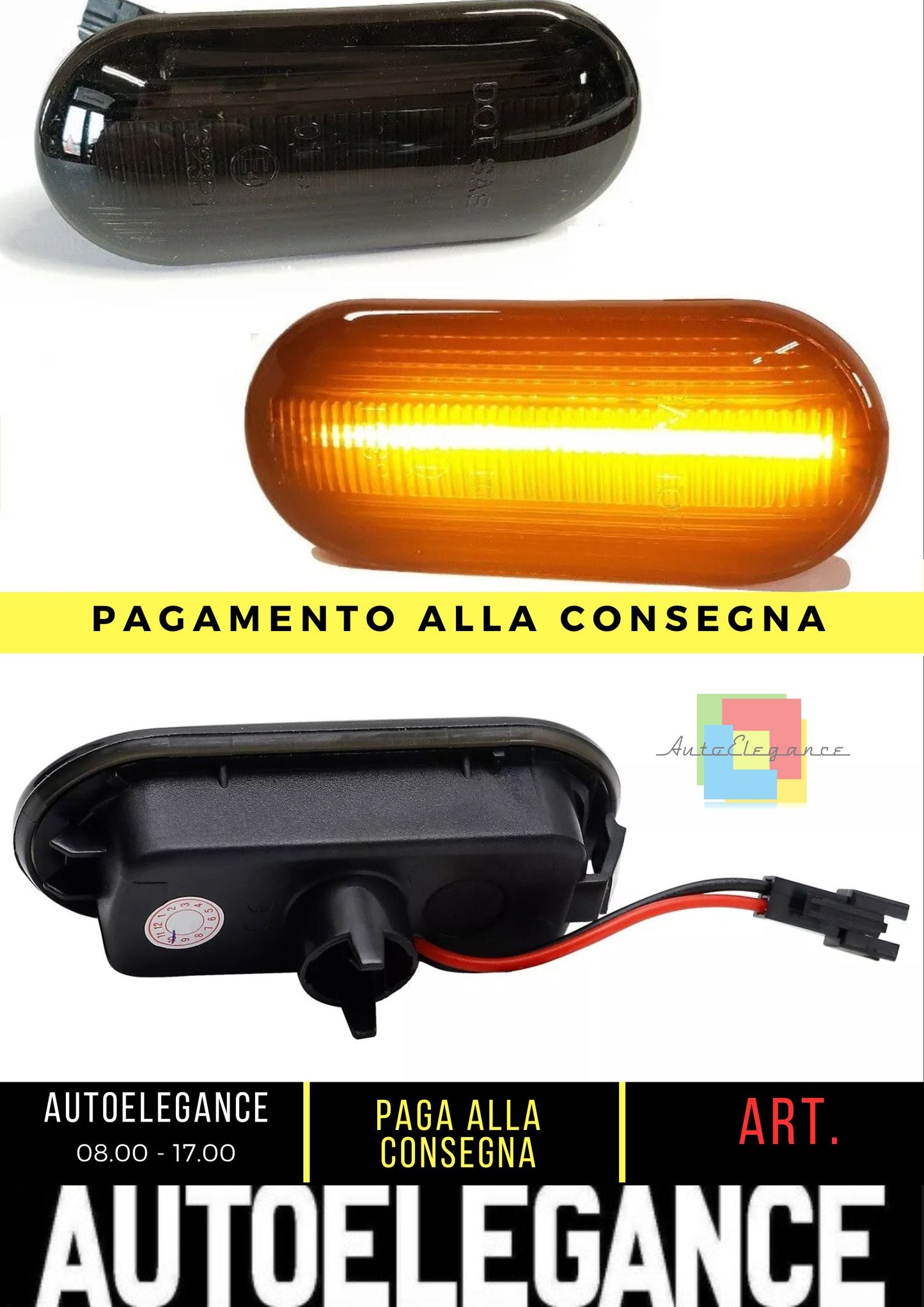 Set frecce laterali LED nere per VW T5 bus Multivan Transporter 03-09